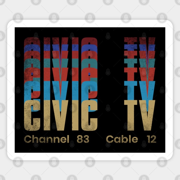 Civic TV [Videodrome] Sticker by Mid-World Merch